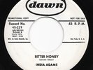 Mod Popcorn Jazz Vocal 45 INDIA ADAMS Bitter Honey/You & Night & Music HEAR Dawn