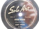 ALBERT AMMONS Boogie Woogie/Mecca Flat Blues SOLO ART 12001 EE+ 78RPM ?