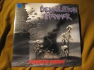 DEMOLITION HAMMER epidemic of violence BLUE VINYL LP (#200) exodus forbidden