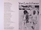 GEORGE HARRISON: Faster / Your Love Is Forever 45 (UK pic disc, sticker on PVC