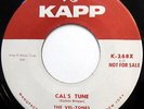 VEL-TONES 45 Cal's Tune / Playboy DOO WOP 1959 Kapp PROMO cc999