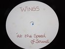 WINGS - AT THE SPEED OF SOUND - UK WHITE LABEL TEST PRESS - VERY GOOD++