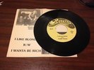 TOMMY TRASH. I LIKE BLONDES. RARE DETROIT GARAGE ROCK/ PUNK 45 . HEAR