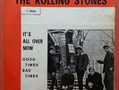 THE ROLLING STONES-IT'S ALL OVER NOW RARE ITALIAN 7'' PS 1964 UNIQUE COVER