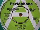 Cilla Black. Child of mine / That's why I love you.  Demo Record. Not for sale.