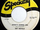 ART NEVILLE 45 What's Going On / Arabian Love Call R&B Popcorn SPECIALTY w3732