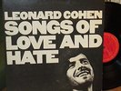 LEONARD COHEN Songs of Love and Hate vg+/m- original LP Columbia C 30103