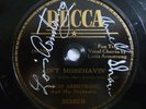 LOUIS ARMSTRONG • ARVELL SHAW Rare Autographed Decca 78 RPM Ain't Misbehavin'