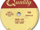 CARL MANN Rock'n Roll 78 RPM Record. Mona Lisa