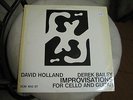 David Holland Derek Bailey Improvisations For Cello & Guitar Orig German ECM LP