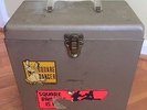 Vintage 1950s Amfile Platter-Pak Metal 78 Record Case Square Dance Caller vinyl