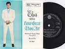 ELVIS PRESLEY - RARE HOW GREAT THOU ART EP 1967 1ST PRESSING AUSTRALIAN 45