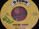 Northern Soul 45-THE PRECISIONS-You're Sweet/Mexican Love Song-D-TOWN-Detroit