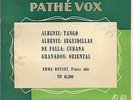 EMMA BOYNET piano solo Play ALBENIZ / DE FALLA   RARE FRENCH 7