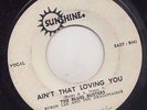 '67 SUNSHINE JOHNNIE TAYLOR COVER 45 AIN'T THAT LOVING YOU BLUES BUSTERS ?