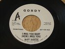 Rare MARV JOHNSON Northern Soul 45, I Miss You Baby, GORDY Promo, NM