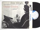 DEXTER GORDON: DOIN ALLRIGHT blue note LP / hubbard, parlan MONO W.63rd RVG EAR