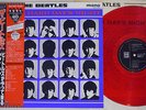 BEATLES A HARD DAY'S NIGHT EMI/ODEON EAS-70132 JAPAN MONO OBI CLEAR RED LP