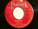 45 PEACOCK 1612-1ST PRESS-BIG MAMA THORNTON- HOUND DOG/ROCK A BYE BABY-R & B- NM