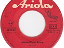 THE EXCHECKERS  Mama Didn’t Know / Do The Bird  (Ariola 18 598 AT)  vinyl 45