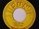 JOHNNY CASH: I Walk The Line / Get Rhythm 45 (faint tag residue ol) Rockabilly