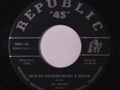 LEE BONDS: Give My Broken Heart A Break / I'm Glad That I Love You 45 Country