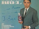 45T EP  autographe JACQUES BREL jef/ les bonbons/ le dernier repas/  ORIGINAL