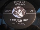 G NOTES Teen / Girl Group 45 Form #102 If They Only Knew b/w Say You're Mine