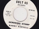 ROCKABILLY 45 RPM - BARRY DARVELL on COLT 45  RECORDS (PROMO)