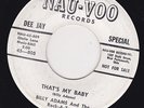 ROCKABILLY 45 RPM - BILLY ADAMS AND THE ROCK-A-TEERS on NAU-VOO RECORDS (PROMO)