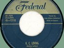 LITTLE WILLIE LITTLEFIELD K.C. Loving 45rpm Federal 1952 original press