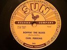 Original Sun Record 78 #243 Carl Perkins- Boppin' the Blues/ All Mama's Children