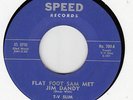 T-V SLIM - FLAT FOOT SAM MET JIM DANDY - SPEED 45   #704 GREAT BLUES  HEAR IT M-