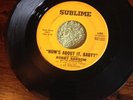 Bobby Sansom Don't Leave Sublime S-003 45 RPM VG+ plays VG++
