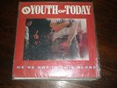Youth Of Today LP We're Not In This Alone  INSERT
