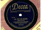 LOUIS ARMSTRONG # 28 1950 78 La Vie En Rose/C’est Si Bon (It's So Good) (E)  /h3