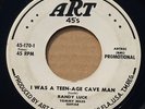 RANDY LUCK: I WAS A TEEN-AGE CAVE MAN / TWELVE O'CLOCK - ROCKABILLY PROMO 45rpm