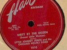 Little Johnny Jones   Dirty By The Dozen   Flair 78 RPM # 1010   Stock Copy  VG+