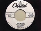 GENE VINCENT WEAR MY RING ORIGINAL RARE PROMO WLP ROCKABILLY 45 M-