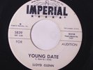 LLOYD GLENN: Young Date / Twistville 45 (dj) Blues & R&B