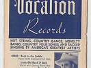 Vocalion Records October 1939 Listing String, Country And Race (Blues) 78rpm