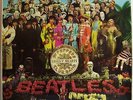 THE BEATLES Sgt. Pepper's Lonely Hearts Club Band - UK Black & Silver Stereo LP