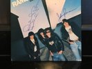 RAMONES leave home US ORIGINAL PROMO LP Sire SA-7528 signed By Dee Dee & Johnny