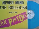 SEX PISTOLS never mind the bollocks,BLUE VINYL LP,OIS,NEU