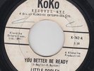 LITTLE DOOLEY You Better Be Ready 45 on KoKo northern soul HEAR