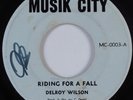 Reggae 45 DELROY WILSON Riding For A Fall MUSICK CITY HEAR