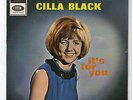 CILLA BLACK it's for you/he won't ask me/you're my world.. 1964 INDIA 7'' EP
