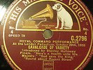 Royal Command Performance 1935 Gramophone 78 Record HMV C.2796 Florrie Forde....