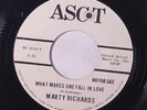 rare Soul Popcorn 45 MARTY RICHARDS what makes one fall in love ASCOT Hear
