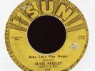 ELVIS PRESLEY Baby Let's Play House Sun 217 Push Marks RARE LABEL ERROR 45 Hear